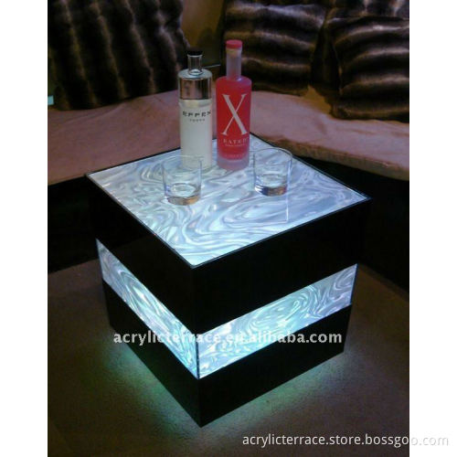 LED illuminated cocktail furniture